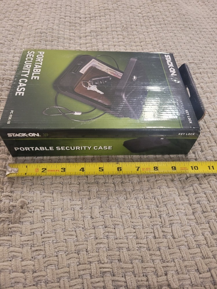 Portable Stock On Security Case (Safe)- Key Lock- Security Cable- PC95K-18
