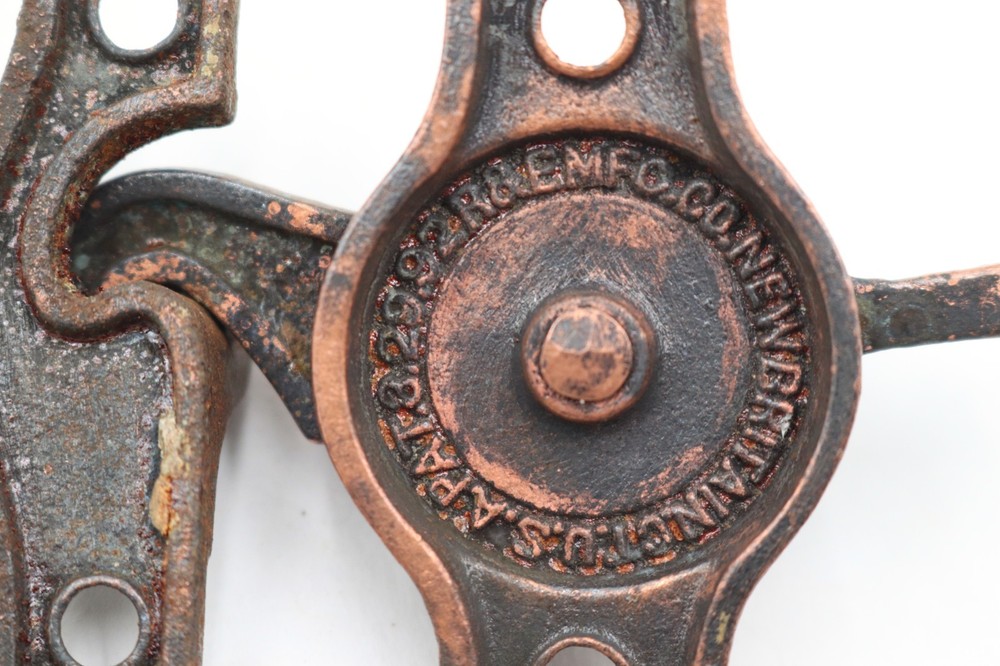 Victorian Copper Washed Cast Iron Window Sash Lock