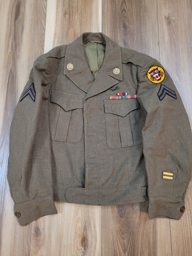 WWII U.S. Army M-1944 “Ike” Jacket – Tank Destroyer Battalion – Dated 7/26/44