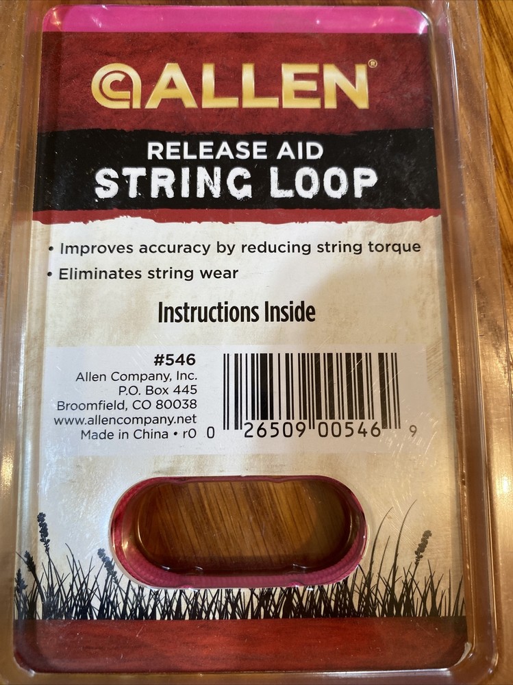 Allen Release Aid Archery Bow String Loop Pink 3-pack Model 546