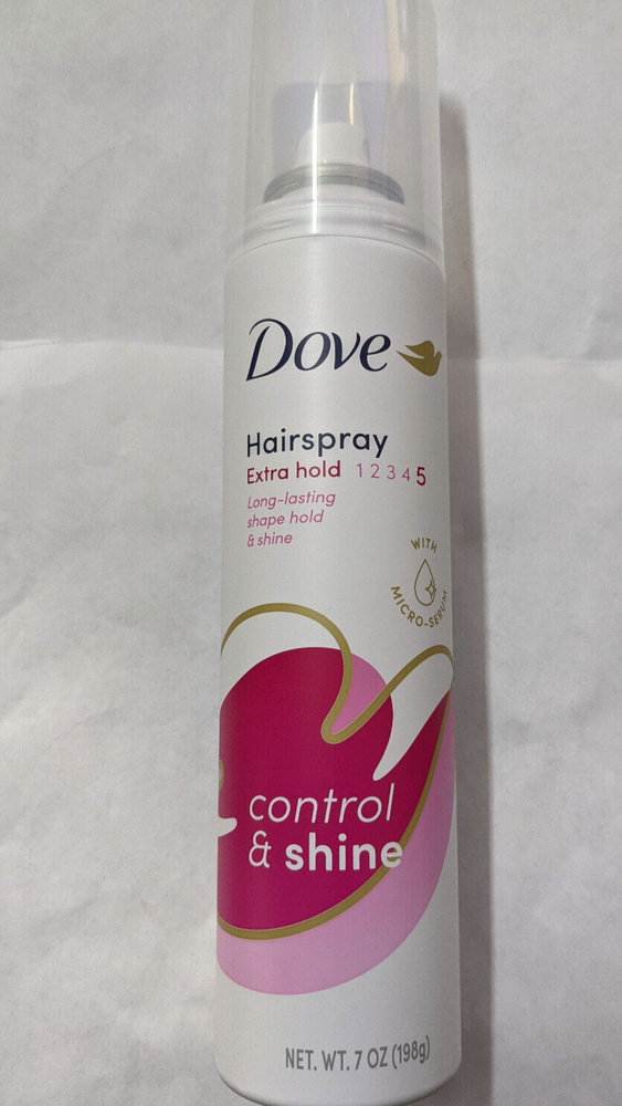 Dove EXTRA HOLD HAIRSPRAY Long-Lasting Control Shine 7 oz