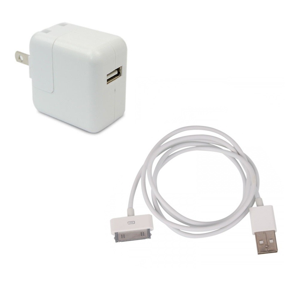 Wall Charger Power Adapter Plug + Cable for iPod Classic/Video/Nano/Touch/Mini