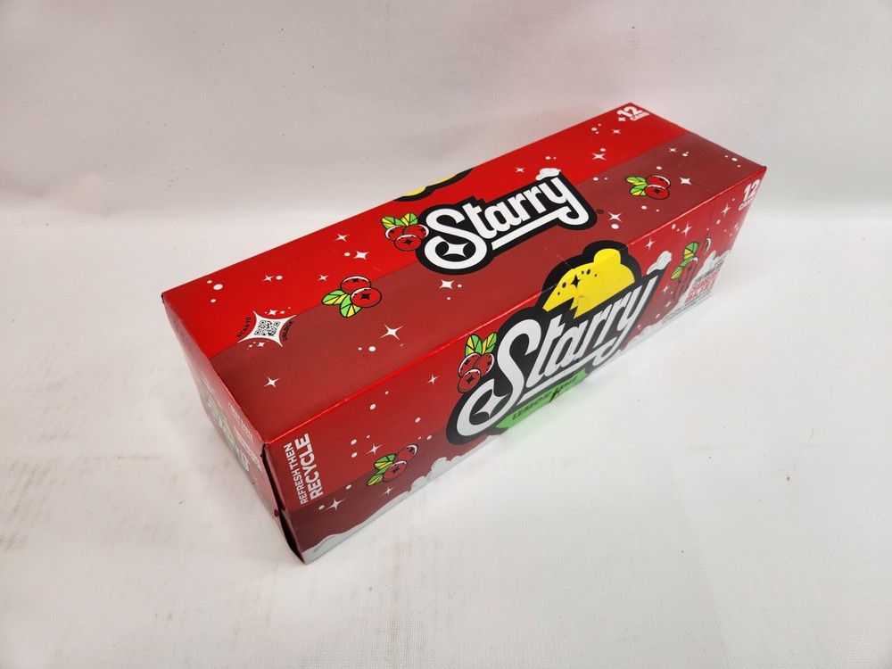 12 Pack Starry Cranberry Blizz Lemon Lime Zero Sugar Soda