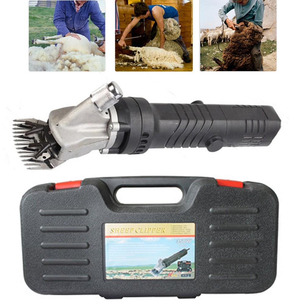 110V Electric Sheep Shearing Machine Portable 13-tooth Wool Shaving Machine
