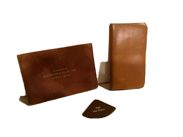 Ration book Winfall IN Elevators Mills Corneli Seed St Louis bookmark leather 3