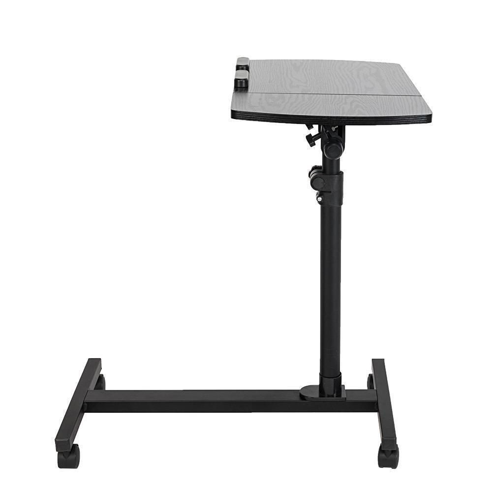 Home Office Laptop Desk Rolling Adjustable Portable Table Computer Mobile Stand
