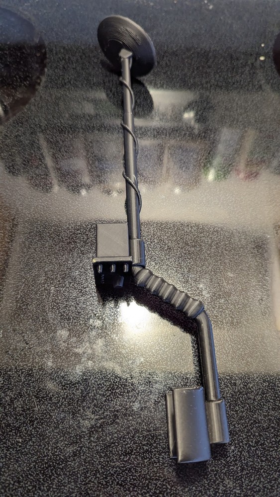 Custom 3D Printed Metal Detector Black Plastic For Detectorists