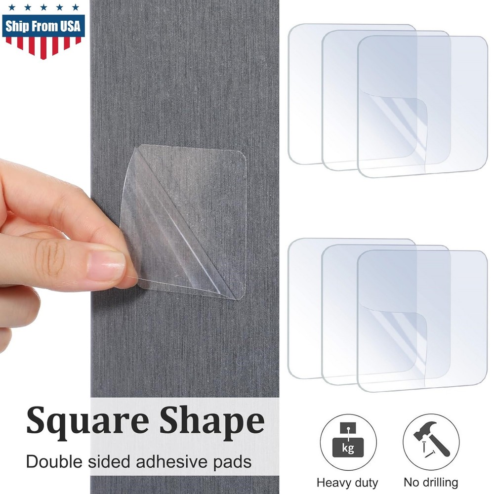 100× Clear Double Sided Adhesive Pads for Mounting Waterproof Double Sided Stick