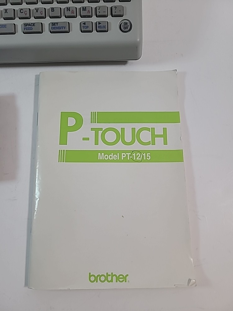 Brother P-Touch PT-12 Label Maker With Extra Tape/Booklet Tested/Working