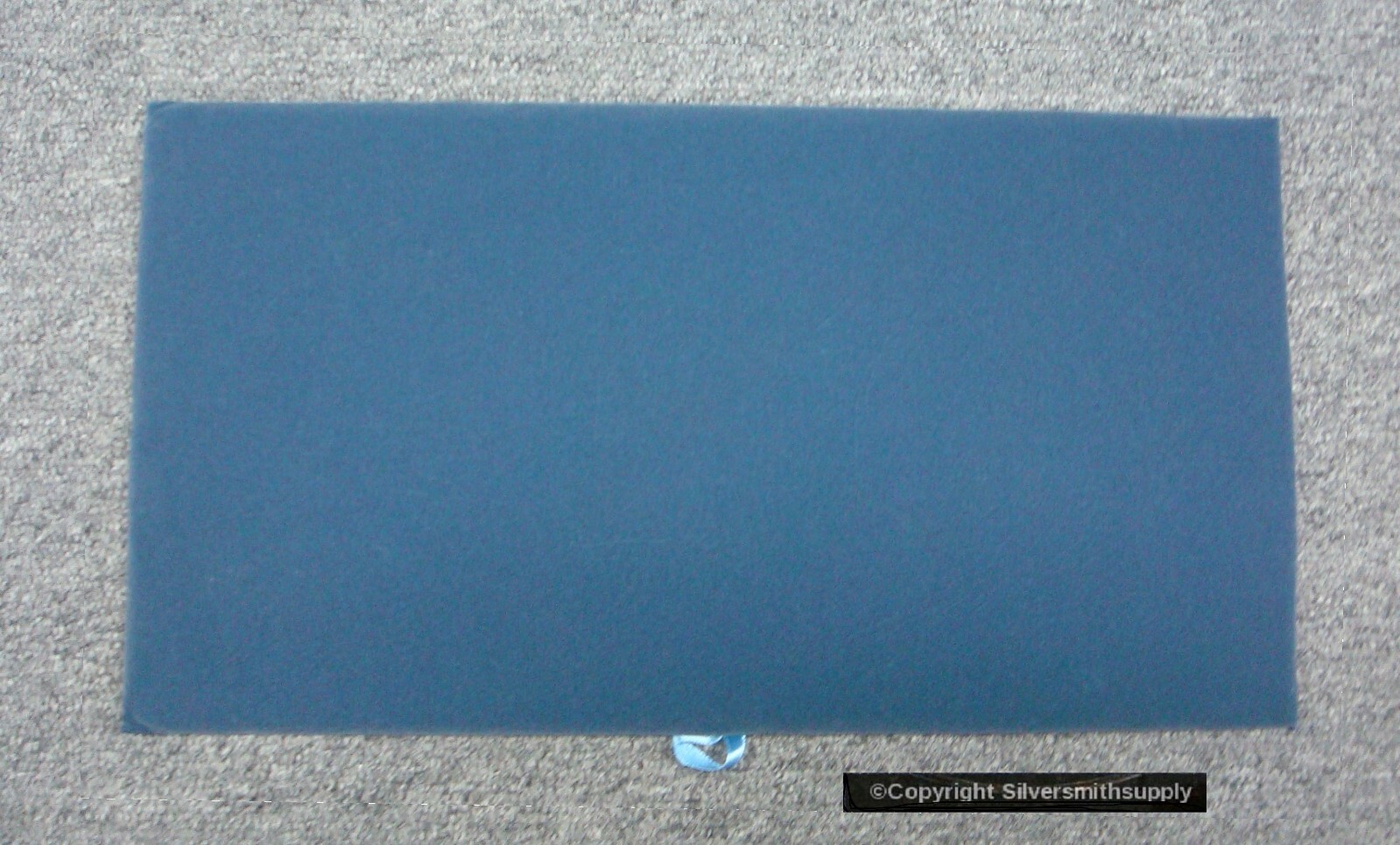 MED Blue Gray Velvet Jewelry display pad NO tray  14 1/4 in x 7 3/4 in JD058