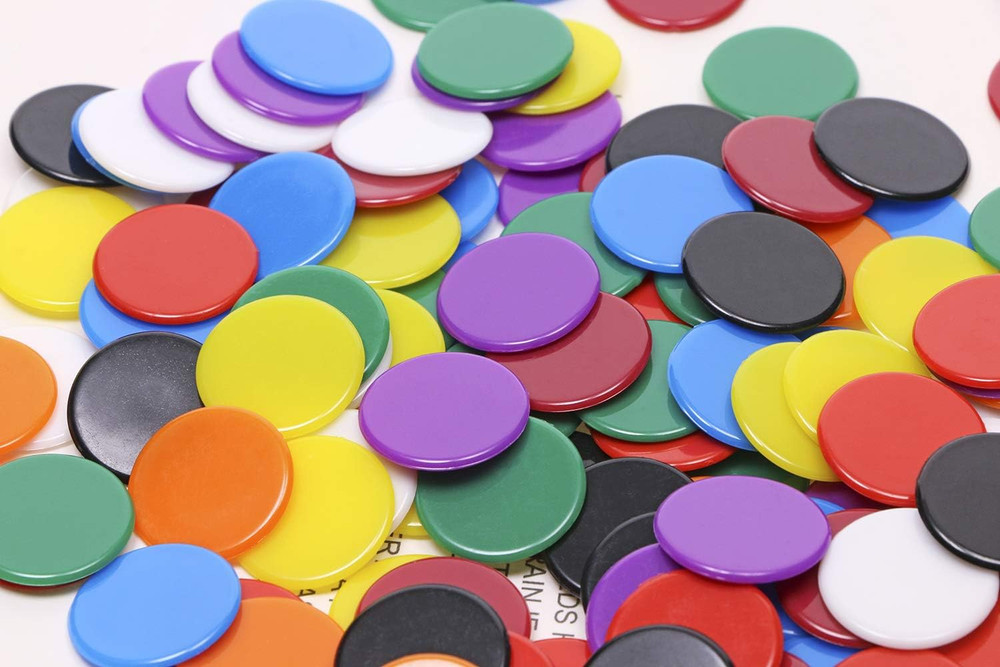 3/4Inch / 19Mm Small Plastic Learning Counters Disks Chip Counting Discs Markers