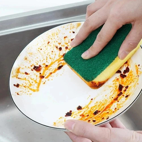 Double-Sided Magic Cleaning Sponge Rust Remover Scrub Brush Kitchen Cleaning