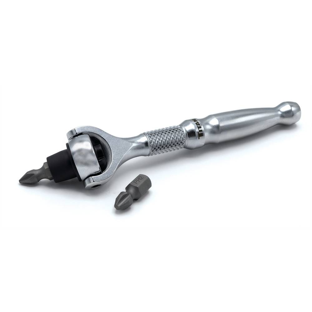 Titan 1/4 in. Drive Swivel Head Micro Bit Driver