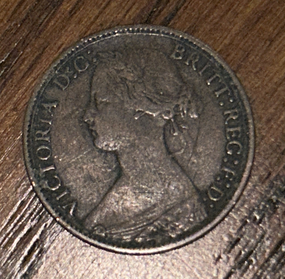 1873 United Kingdom - 1 Farthing (#211)