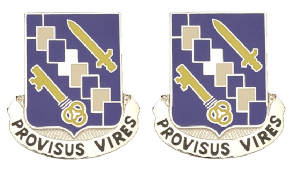 34th Support Battalion Distinctive Unit Insignia - Pair - Provisus Vires
