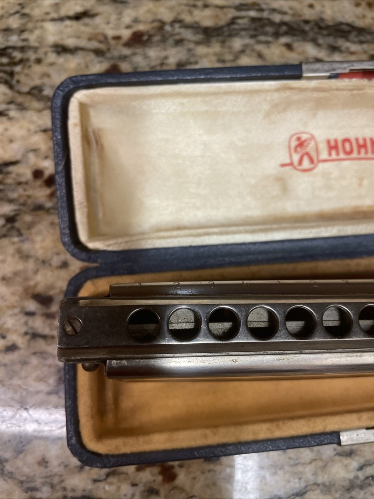 M Hohner Professional 64Chromonica 4 Chromatic Octaves Harmonica In Case