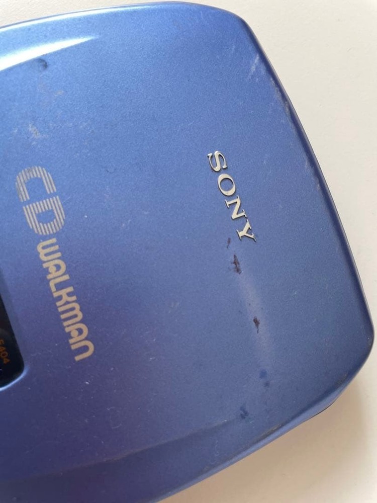 SONY D-E404 COMPACT DISC COMPACT AUDIO PLAYER CD WALKMAN Blue Used