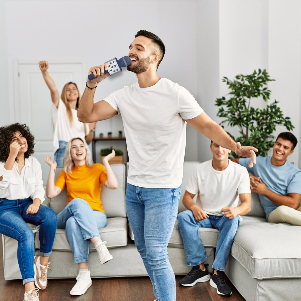 Laser Karaoke Microphone Future Dusk Bluetooth Speaker Portable