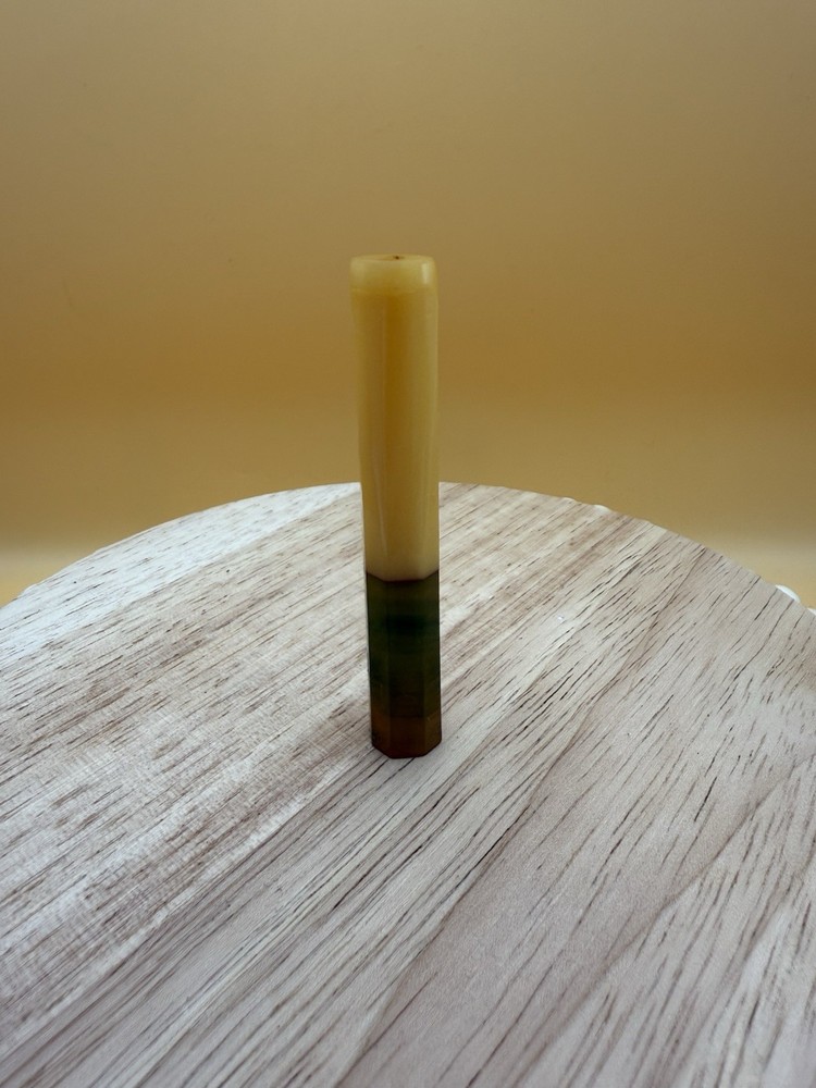 Green And Honey Bakelite Cigarette Holder-C