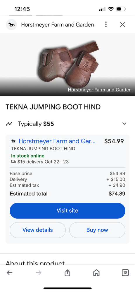 Open Front Tekna Hindboots