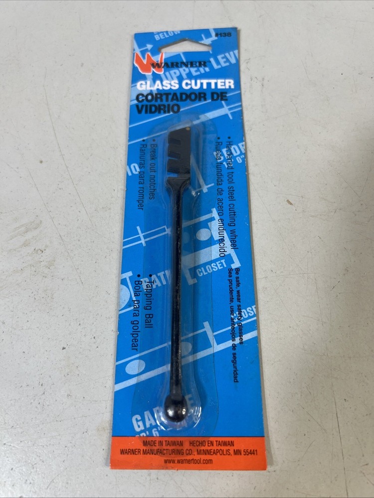 NEW Warner Tools Glass Cutter #138