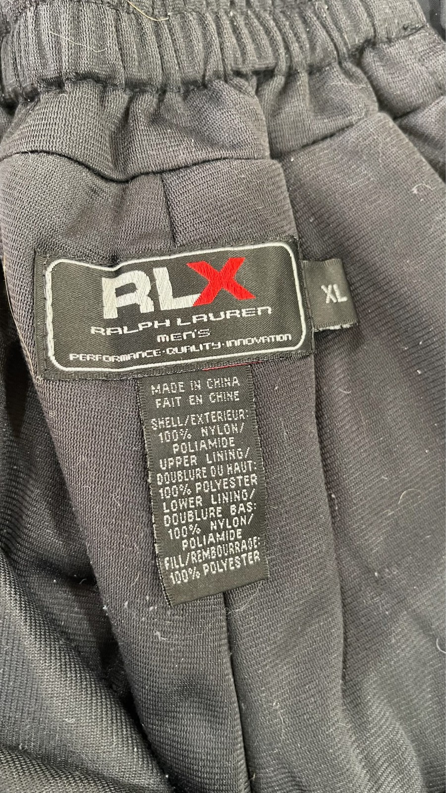 RLX Ralph Lauren Ski/Snowboard Snow Pants Black Size XL