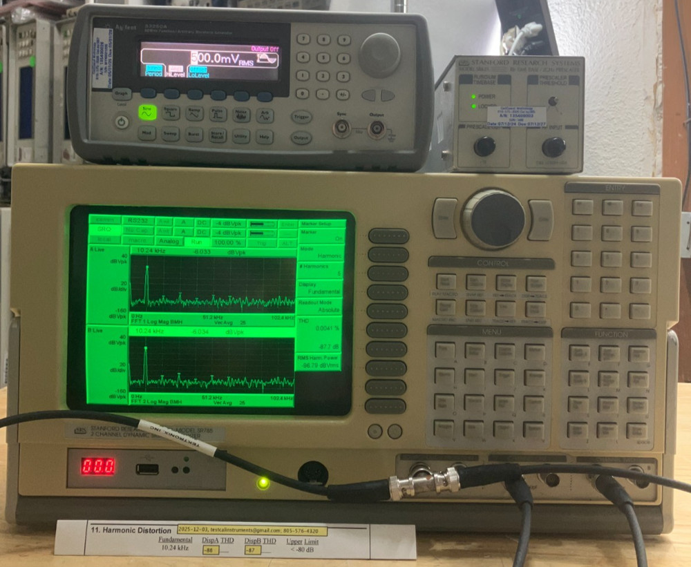 Stanford Research SR785 Two-Channel Dynamic Signal Analyzer
