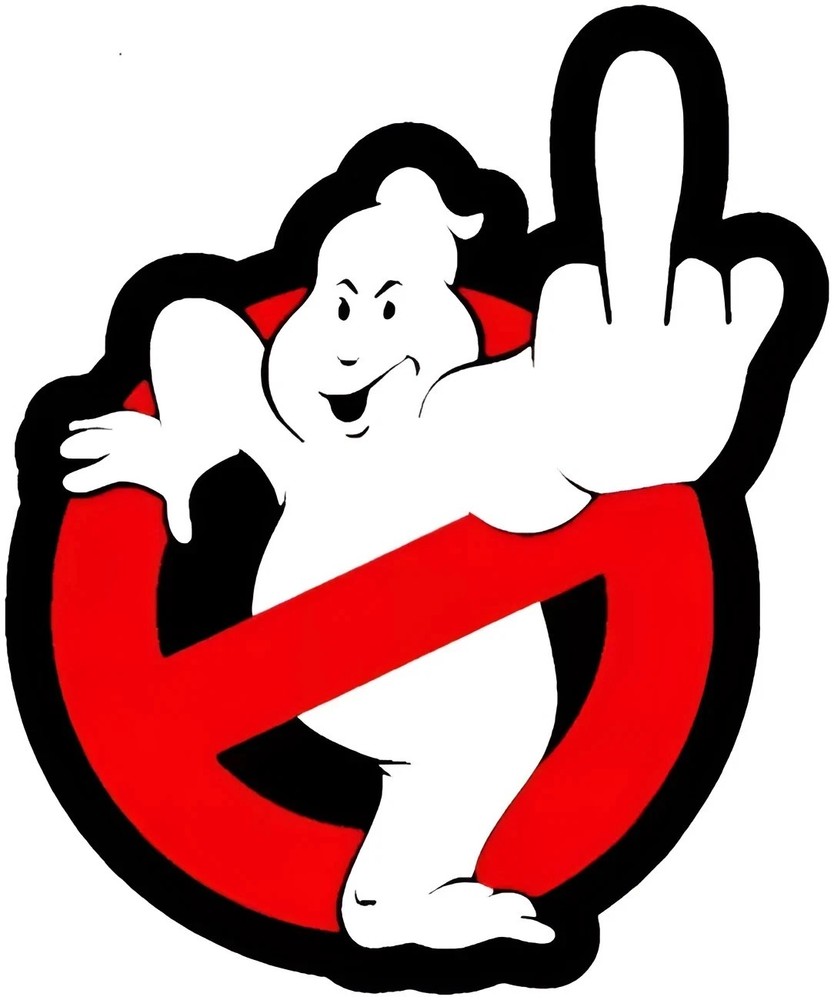 Ghostbusters middle finger Sticker Decal XV