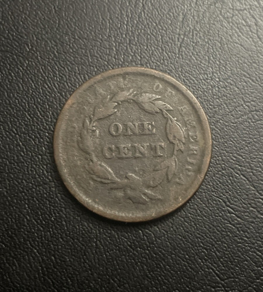 1842 Braided Hair Large Cent