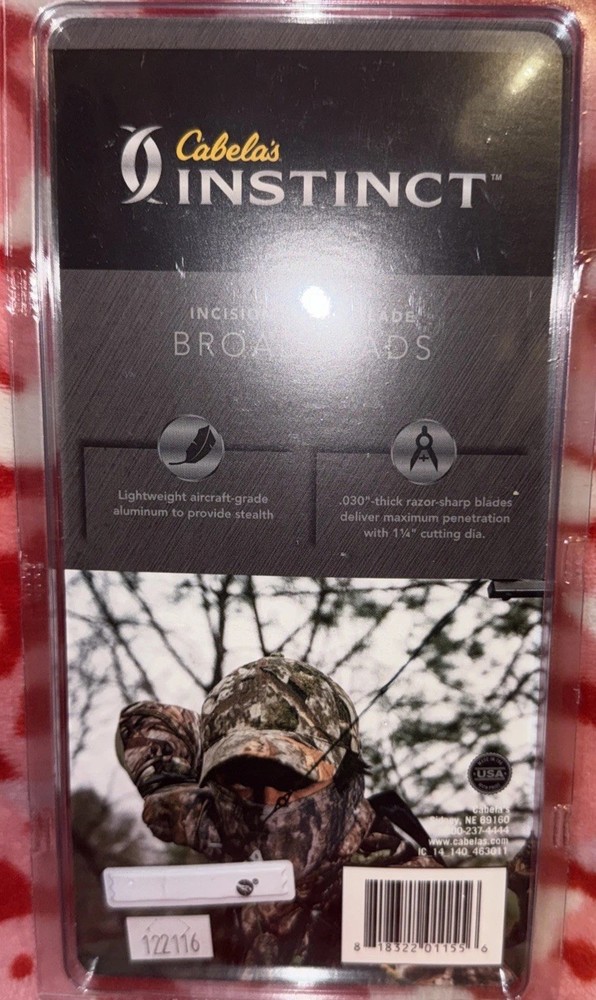 Cabelas Instinct Incision Fixed Blade Broadheads