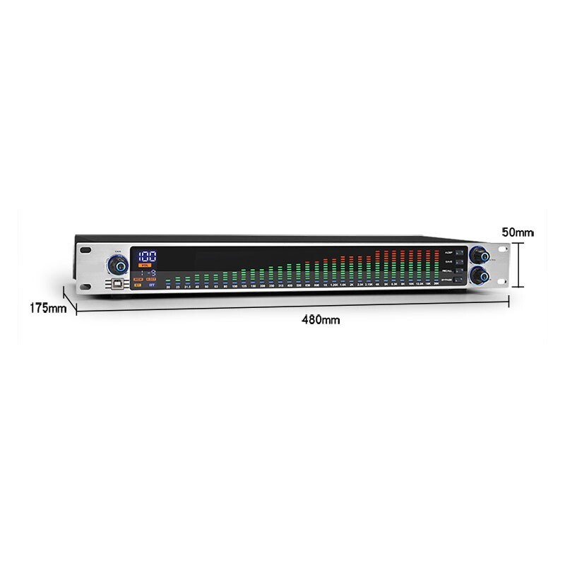 EQ-313 Digital Equalizer 31 Band Equalizer Enables Noise Reduction for Bar Stage