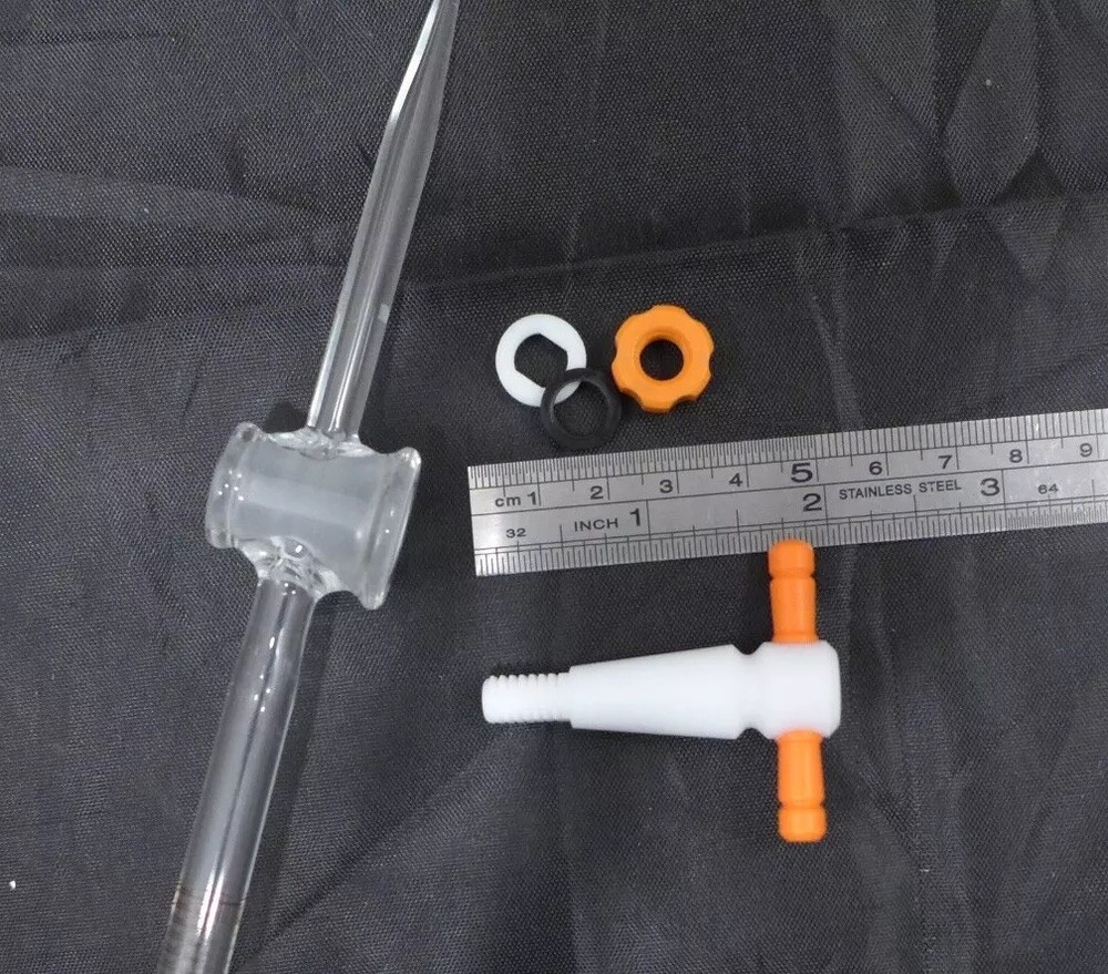 CORNING Pyrex 10 mL Buret, PTFE Stopcock 2mm bore #2103