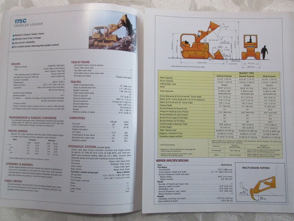 Dressta 175C Crawler Loader Brochure 1999