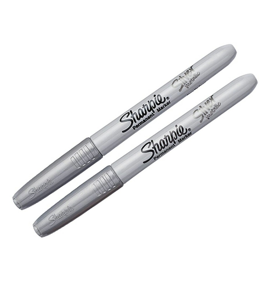 Sharpie METALLIC FINE POINT Permanent Marker 2 pk - SILVER