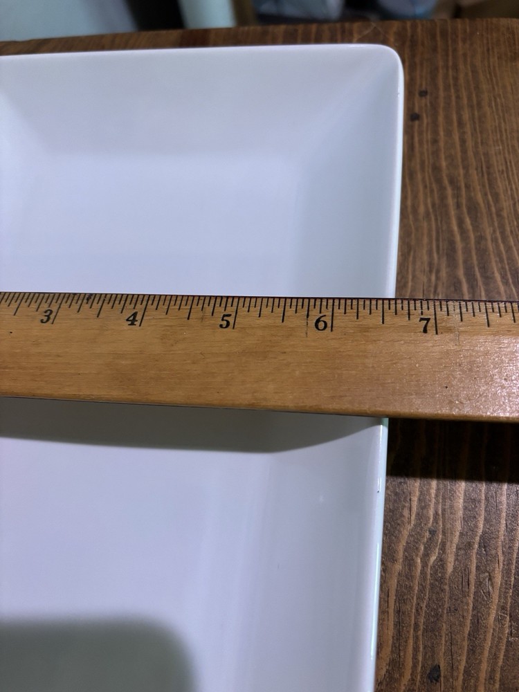 White Porcelain Servng Set Rectangle Platters Or Plates Threshold™