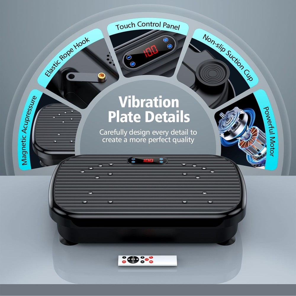 Vibration Plate Exercise Machine, Vibration Plate for Lymphatic Drainage 330 ...