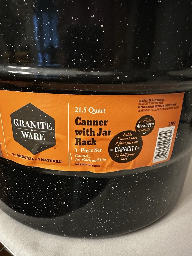 Canner Pot With Rack 21.5 Quart (Lg)