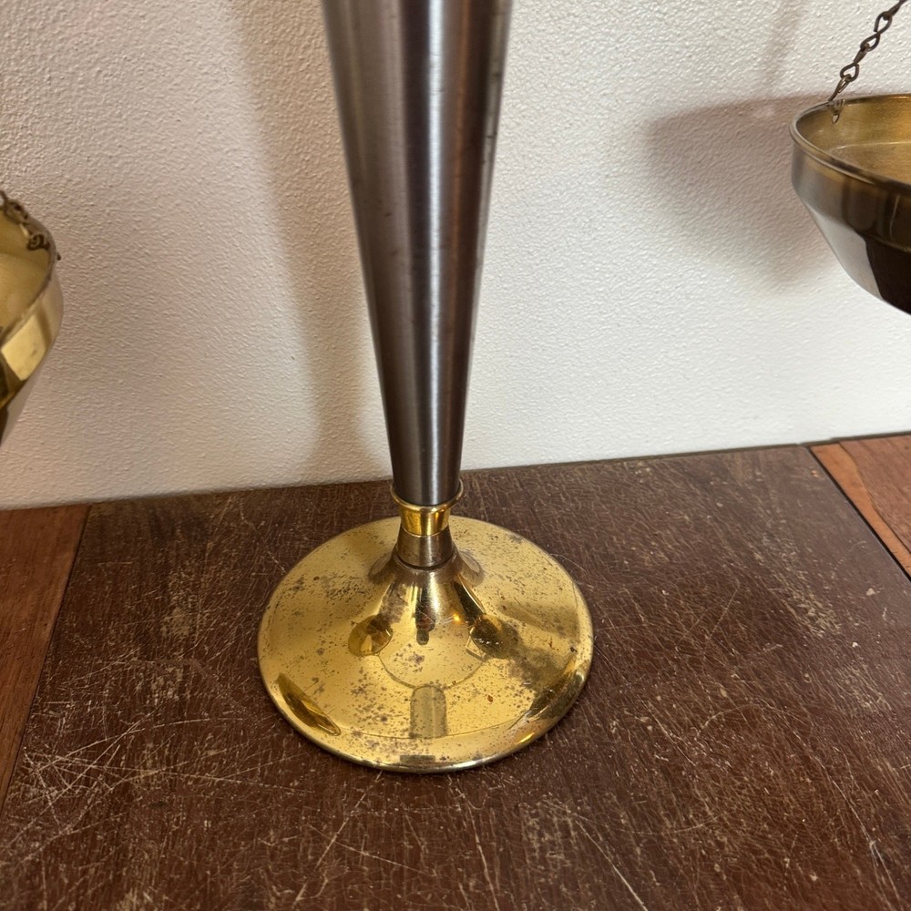 Vintage Antique? Solid Brass beam balance scale Distressed Decor only