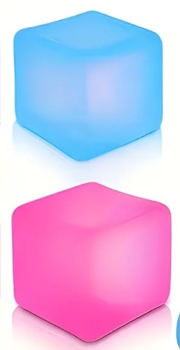 1 Pc Squishy Mini Ice Cube Squishy yellow