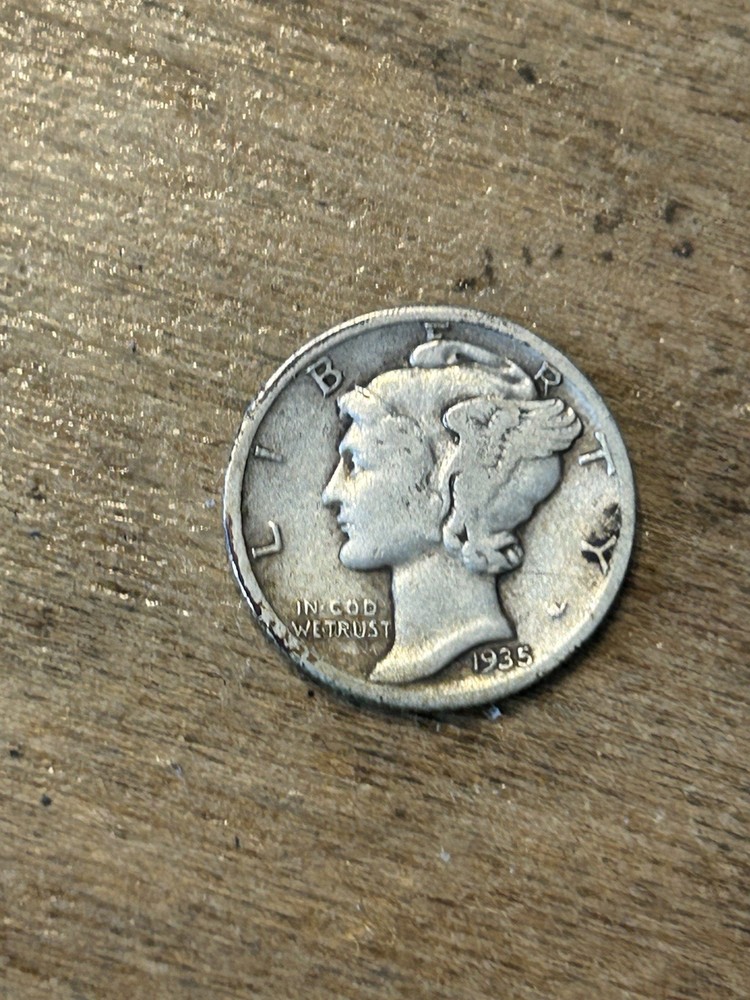 1935S Mercury Dime F