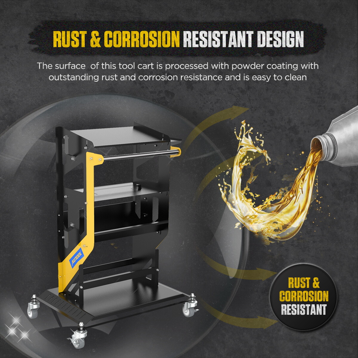 Car Sevice Tool Cart Mechanic Garage Multi-layer Storage Rolling Utility Cart