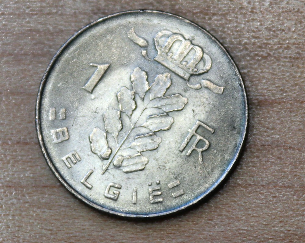 1976 Belgium 1 Franc Dutch text