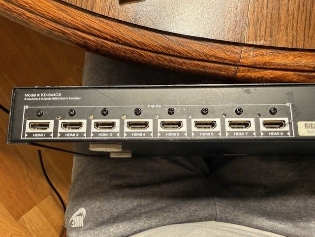 Key Digital KD-8x4CS 8x4 HDMI Matrix Switcher/ Switch h413
