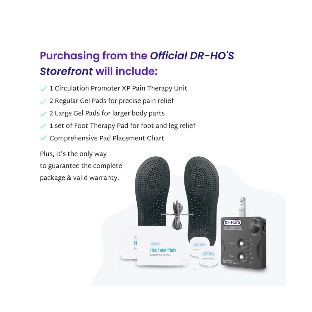 Dr Ho's Circulation Promoter XP Essential Package - EMS and TENS Machine, AMP...