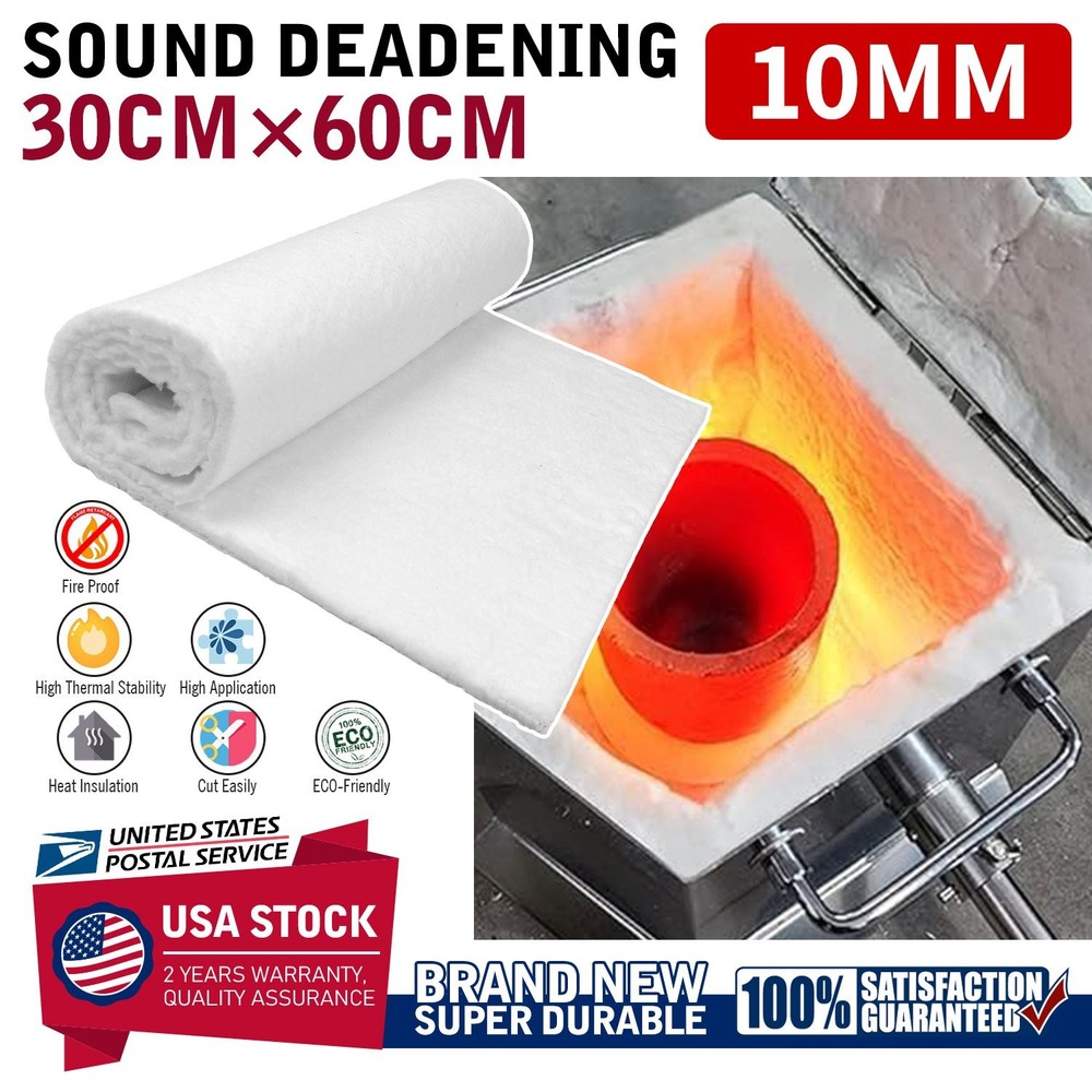 White Ceramic Fiber Insulation Blanket Motorcycle High Temperature Insulation