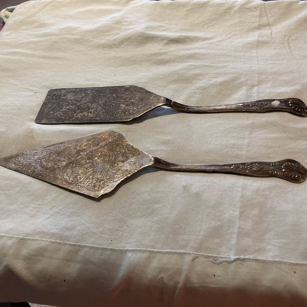 Sliver Plated Cake Serving Set