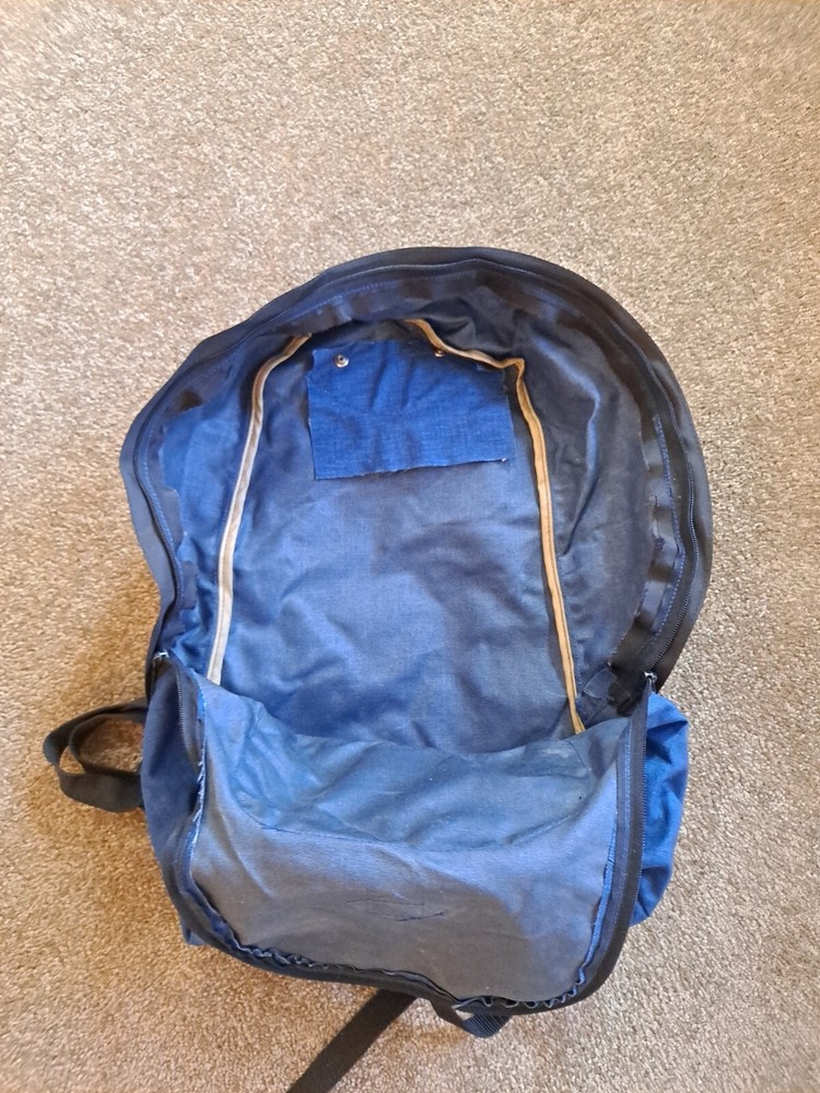 Stansport Backpack Canvas Blue School Book Bag