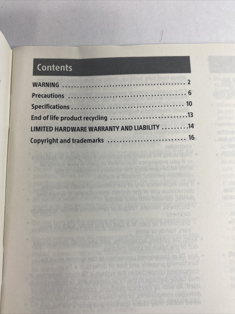 PlayStation 4 Safety Guide Sony *GOOD CONDITION*