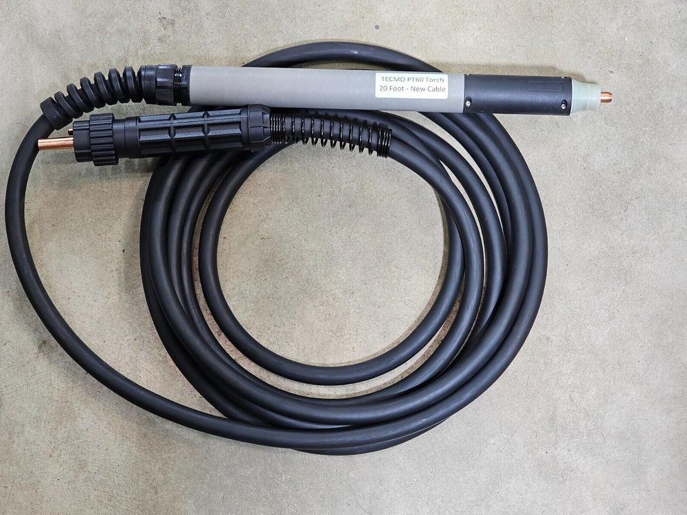 TECMO PTM 60 CNC PLASMA TORCH 20' - New UPDATED 80A Cable - Lightly Used Head
