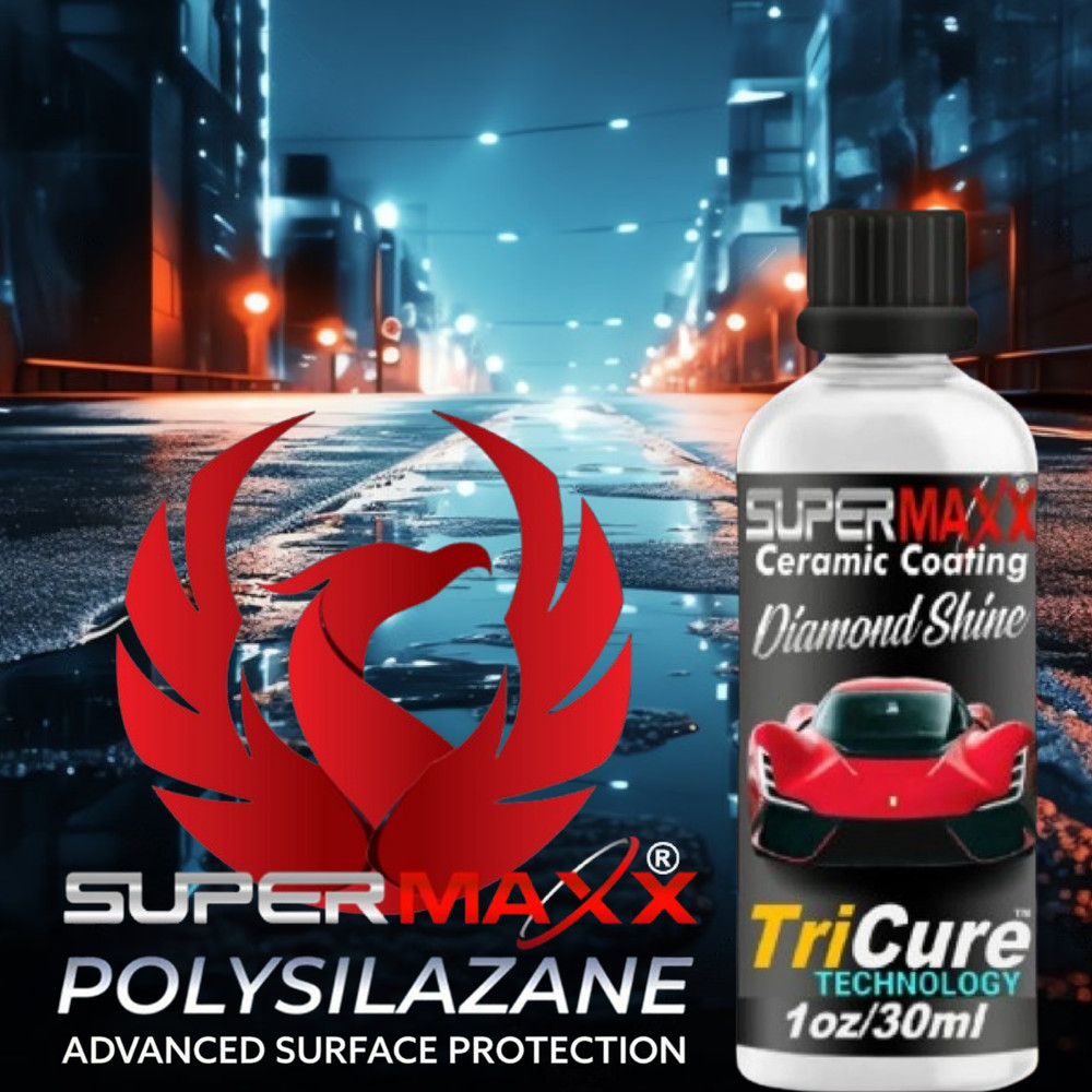 CERAMIC CAR COATING 5 YEAR "TRICURE TECHNOLOGY PRO GRADE POLYSILAZANE" 1oz/30ml